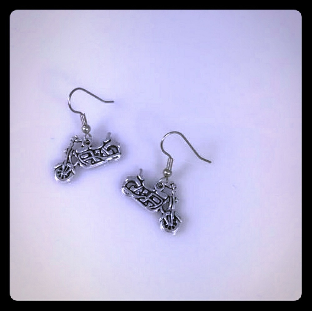 Handmade Motorcycle Earrings